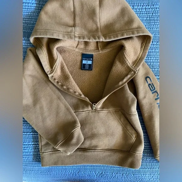Carhartt Kids Brown Zip-Up Hoodie - Picture 4 of 4